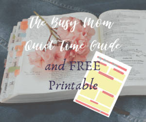 Guide to Busy Mom Quiet Times